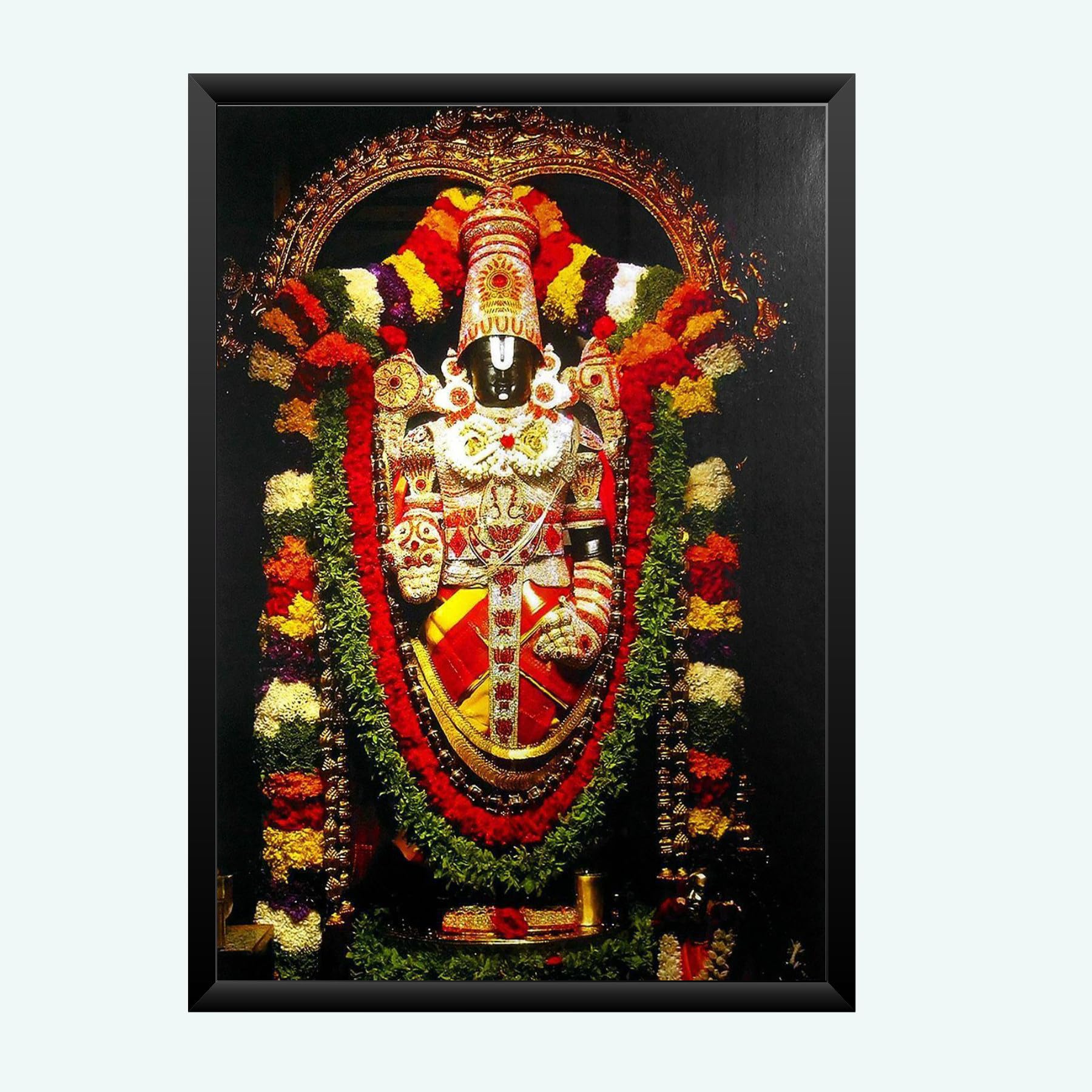 NOKKES tirupati blalaji Venkateswara tirupati blalaji Photo Frames Religious Photo frame 5X7 Inch Photo Frame_AQW60