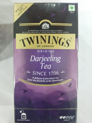  twinings London Origins Darjeeling Tea Light 25 teabags x 2g 
