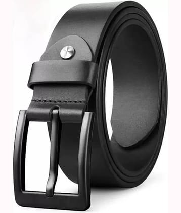 Elite Crafts - Black 100% Leather Men's Formal Belt ( Pack of 1 )