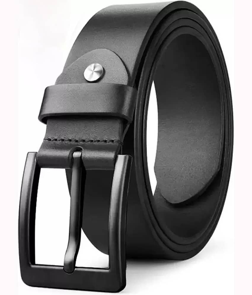 Elite Crafts - Black 100% Leather Men's Formal Belt ( Pack of 1 )