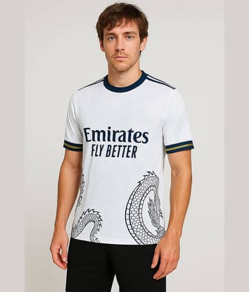 JOVO White Polyester Regular Fit Men's Jersey ( Pack of 1 )