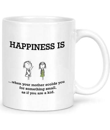Idream Quote Printed Ceramic Coffee Mug 1 Pcs 330 mL