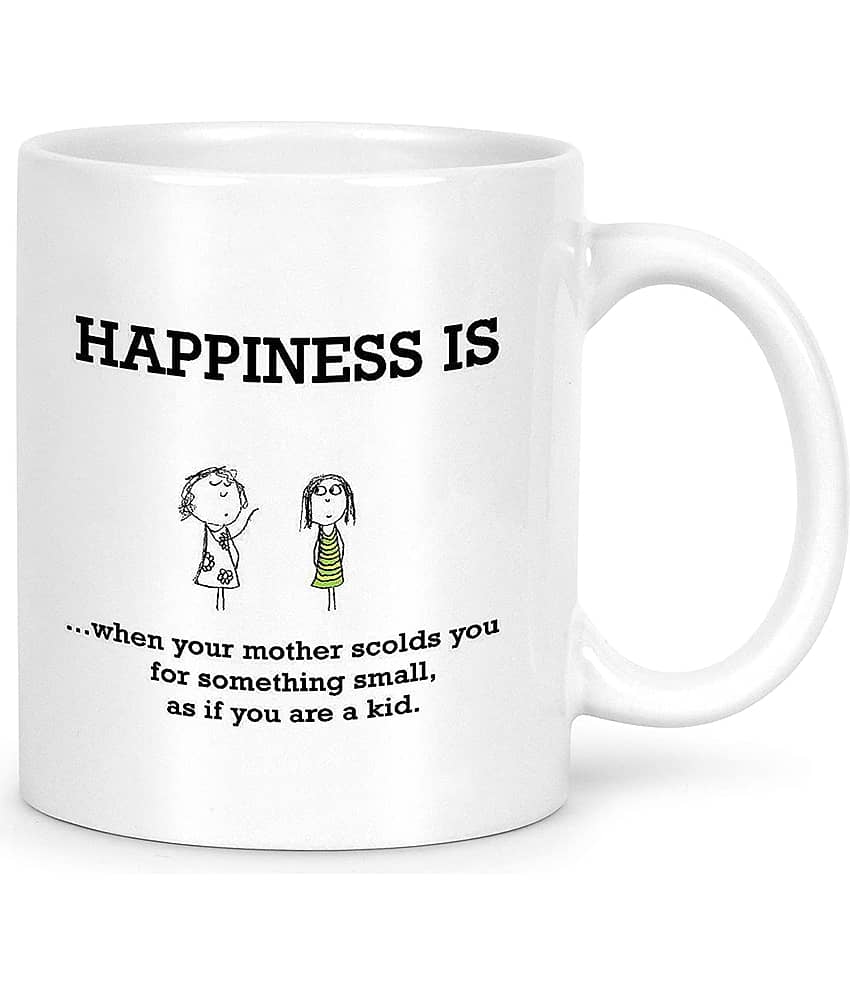 Idream Quote Printed Ceramic Coffee Mug 1 Pcs 330 mL