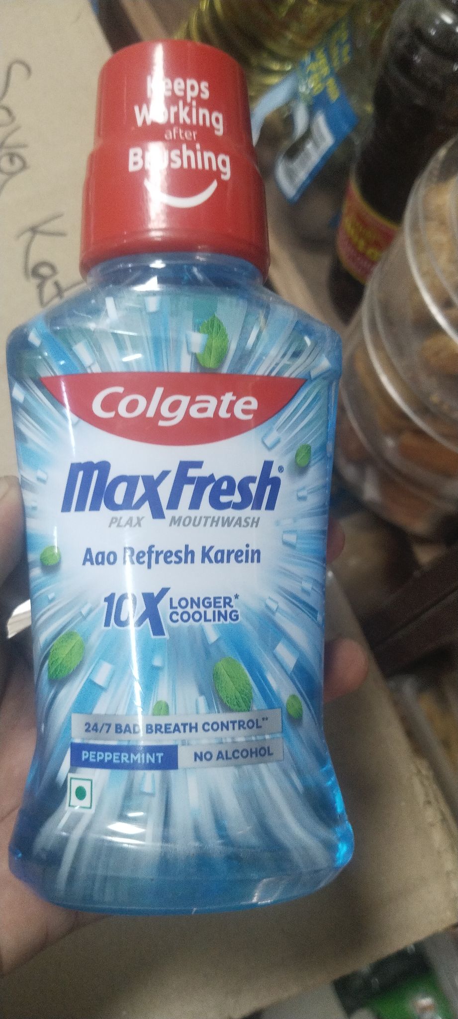 Colgate Max Fresh mouthwash  Peppermint 