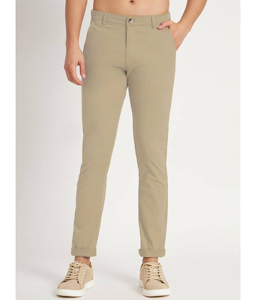 RAGZO Regular Flat Men's Chinos - Beige ( Pack of 1 )