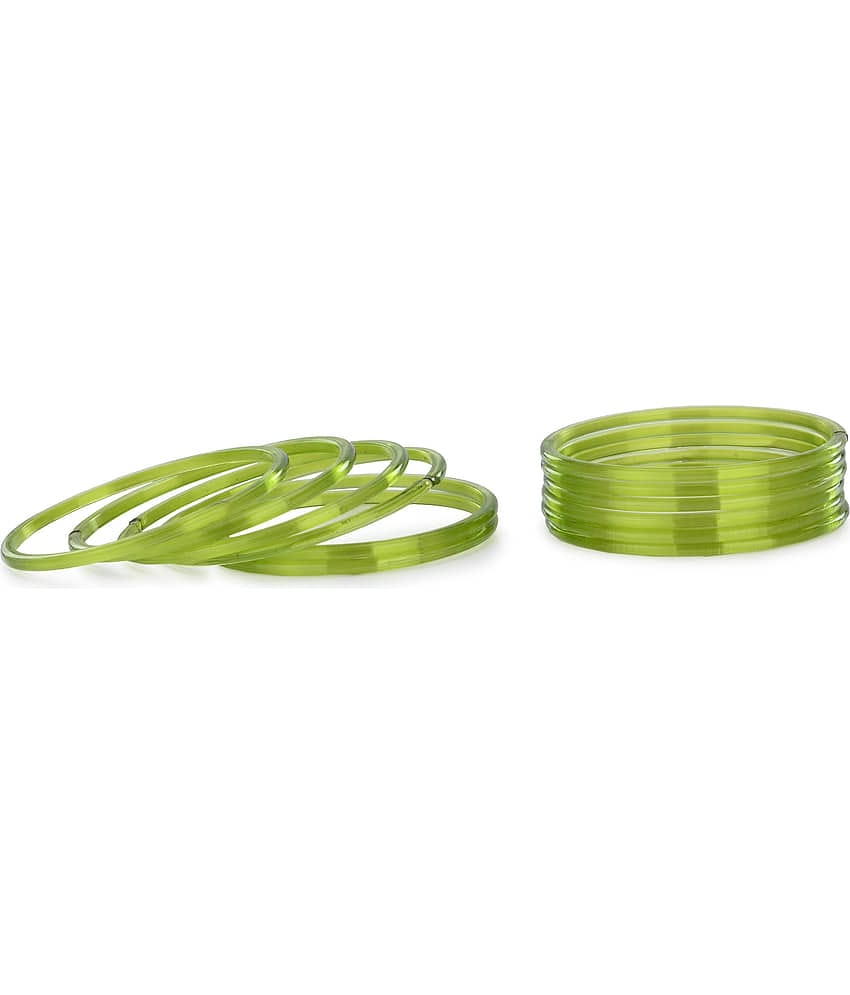 Somil - Green Bangle ( Pack of 12 )