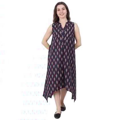 Asymetric Cotton Dress-XS
