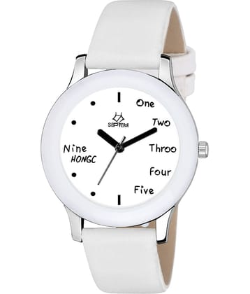 Septem Dark Grey Leather Analog Men's Watch