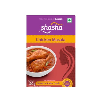 SHASHA CHICKEN MASALA 100g (FROM THE HOUSE OF PANSARI)