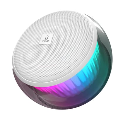 iGear Buzzy iG-1111 Portable Bluetooth Wireless Mini Speaker (White)