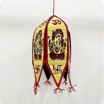 Applique & Palm Leaf Lampshade (Pack of 2)