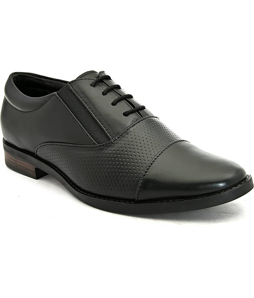Fashion Victim - Black Men's Oxford Formal Shoes