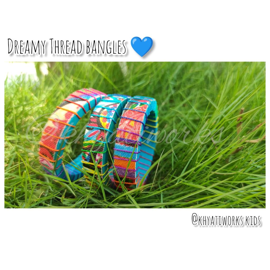 Dreamy Thread Bangles Blue - Single Piece - Bangles & Bracelets | Buy online on ZillyBuy
