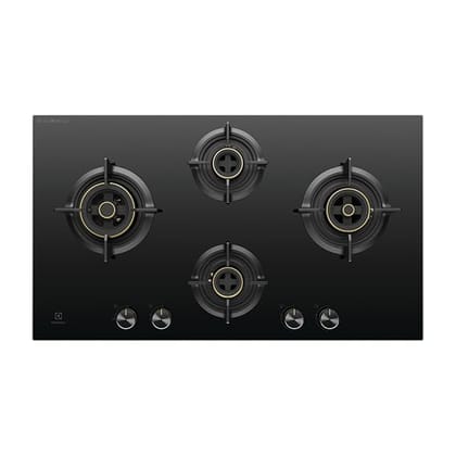 Electrolux 4 Burner Auto Ignition Glass Top 90cm Built-in Gas Hob,EHG9430BCD