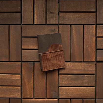 RS // Cola Brown w/ Tan Stripes Pocket TN Journal Cover - Passport