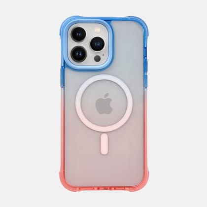 iPhone 15 Back Cover / Luxury Shockproof Magsafe Case-Pink