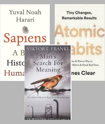 Sapiens + Atomic Habits + Man's Search For Meaning