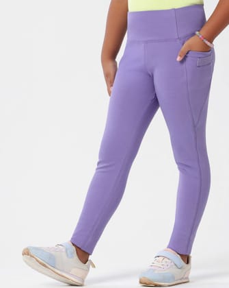 Power Pocket Leggings-4-5 Y / Jellybean Purple