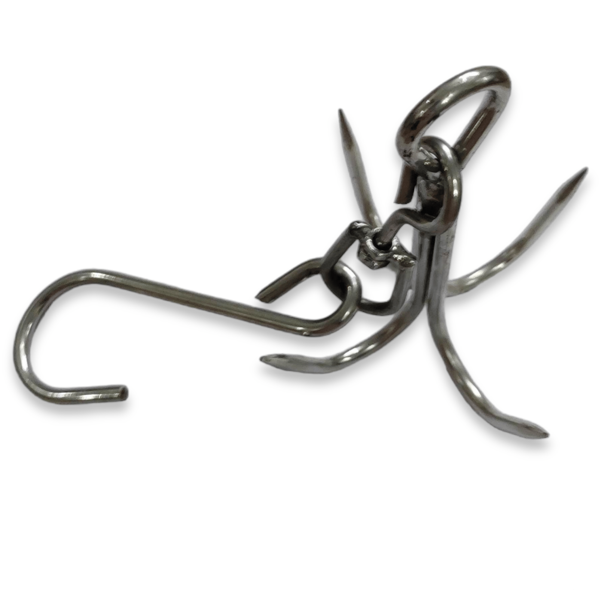 NAAYAGI - STAINLESS STEEL - MUTTON HOOK, CHICKEN HOOK, BUTCHERS HOOK, HOOK TO HOLD CHICKEN, MUTTON, HOOKS FOR MUTTON SHOPS, HOOKS FOR BUTCHERS SHOP, MULTI USE HOOK