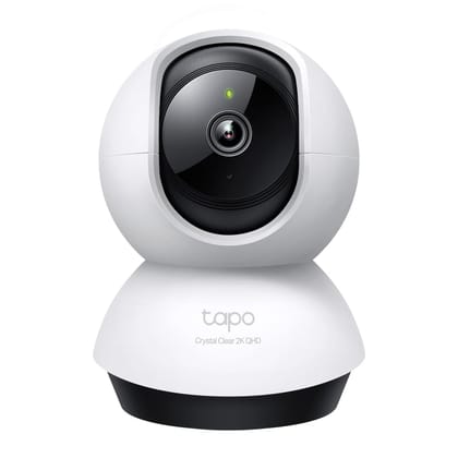 TP-Link Tapo C220 4MP 2K QHD 1440p Pan/Tilt Smart Home Security Wi-Fi Camera- White
