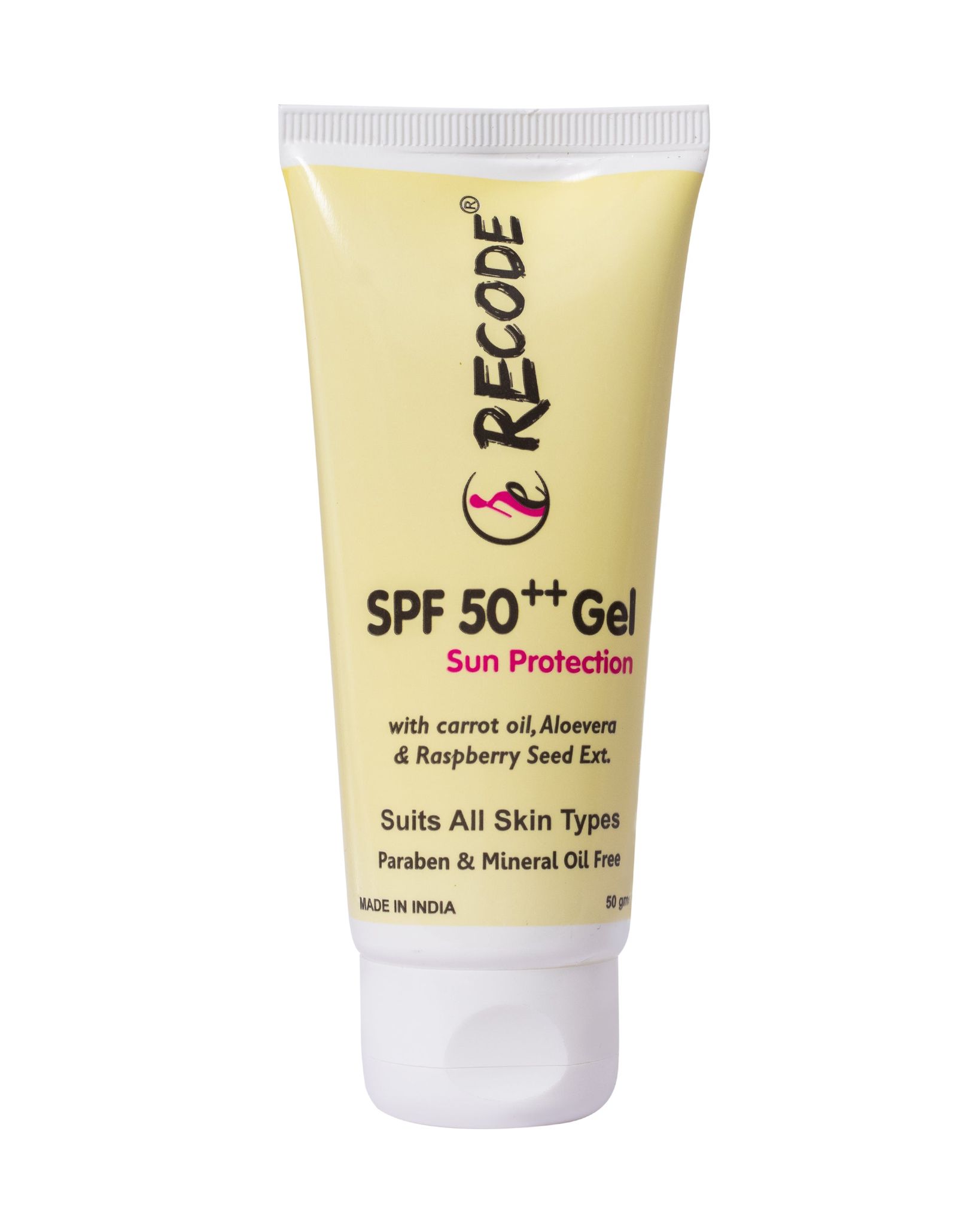 Recode SPF 50++ Sunscreen Protection Gel - 50 Gms