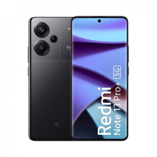 Redmi Note 13 Pro+ (Fusion Black, 8GB RAM, 256GB Storage) | World's First Mediatek 7200 Ultra 5G | 200MP Hi-Res Camera | 1.5K Curved AMOLED | 120W HyperCharge