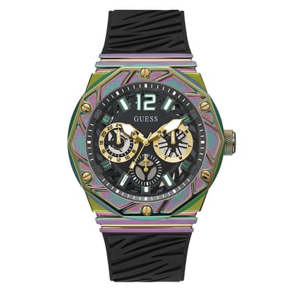 Guess Men 47.2 mm Black Dial Analog Watch- GW0634G3-Black