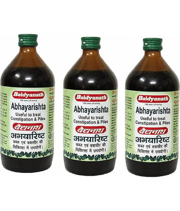Baidyanath Abhayarishta Constipation Relief Liquid 220 Ml Pack of 3