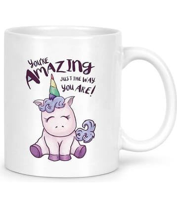 Idream Quote Printed Ceramic Coffee Mug 1 Pcs 330 mL