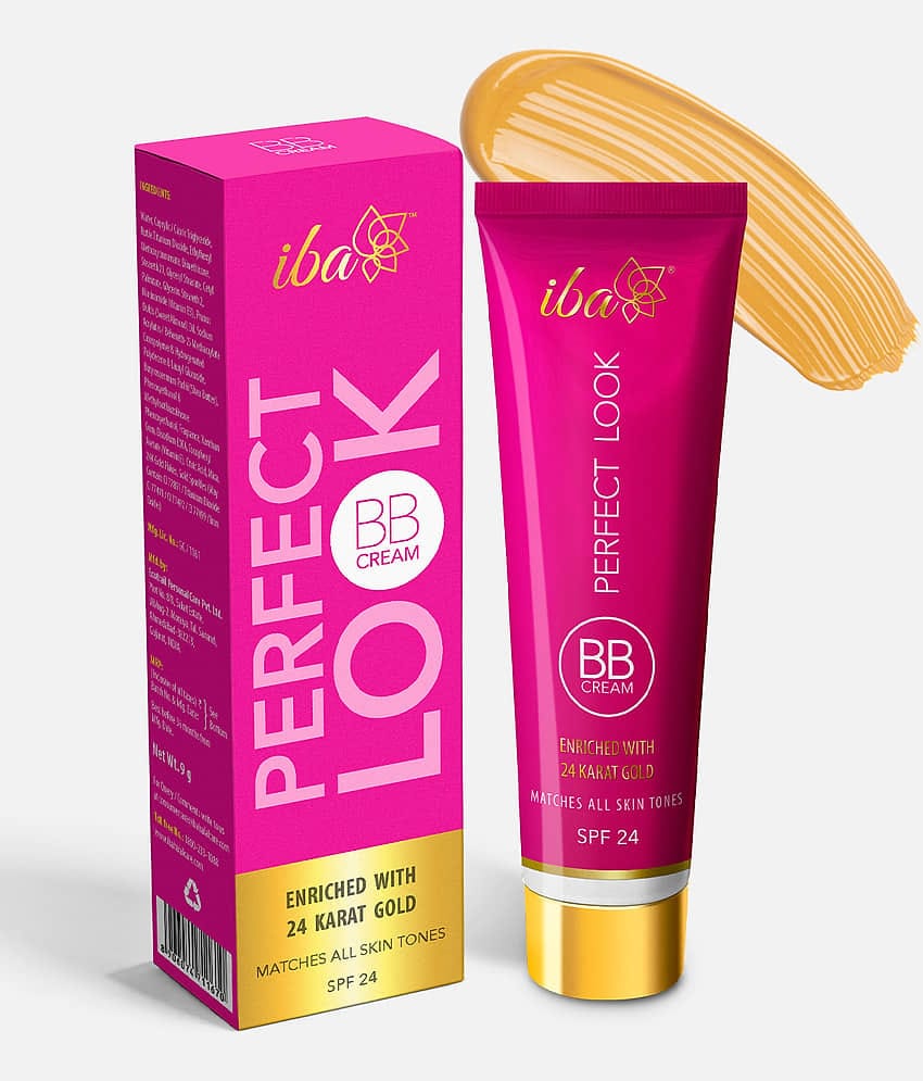 Iba Perfect Look BB Cream With 24 Karat Gold, 30g, Medium Shade Fades Dark Spots & Blemishes, (Pack of 1)