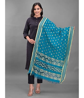 Apratim - Green Silk Women's Dupatta - ( Pack of 1 )