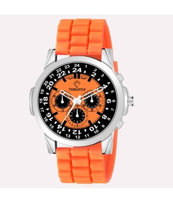 Versatile - Orange Silicon Analog Men's Watch