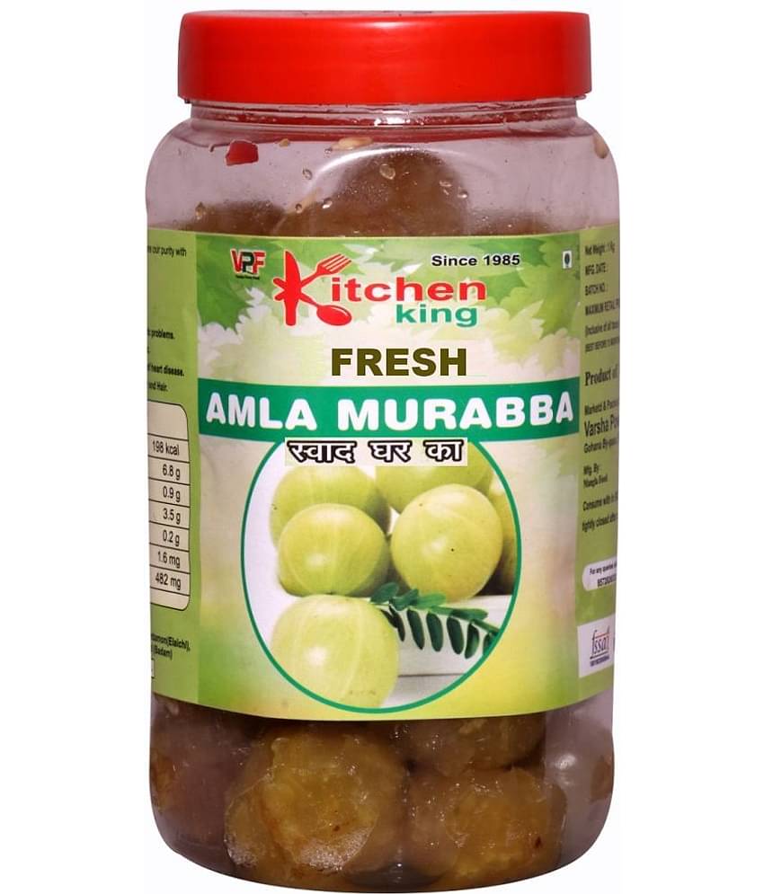 Kitchen King The Real Taste of Maa Ka Hath Ka Swad Fresh Amla Murabba with Almond Indian Gooseberry Pickle 900 g