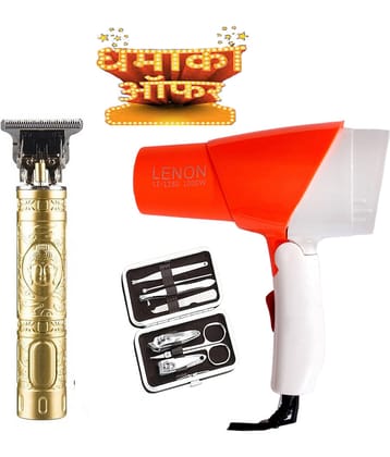 3 in 1 Combo Pack of Hair Dryer, Trimmer & Manicure Kit