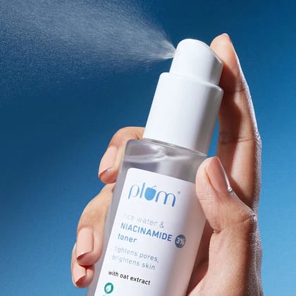 Plum 3% Niacinamide Face Toner with Rice Water Plum 3% Niacinamide Face Toner with Rice Water