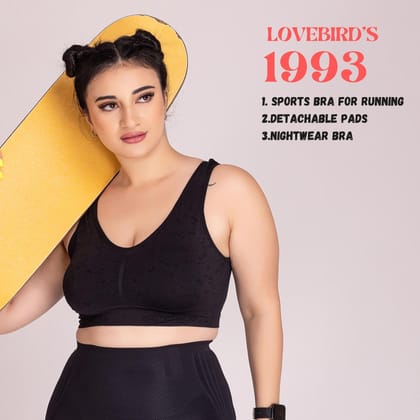 LOVEBIRD Sports Bra 1993 Seamless Airsoft Sports Bra
