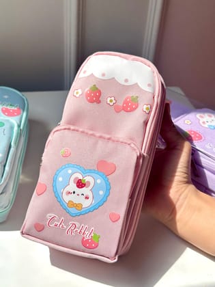 Rabbit Multipurpose Pouch | Strawberry pouch (1pc)-Blue