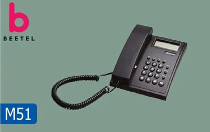 Beetel M51 Corded Landline Phone Black