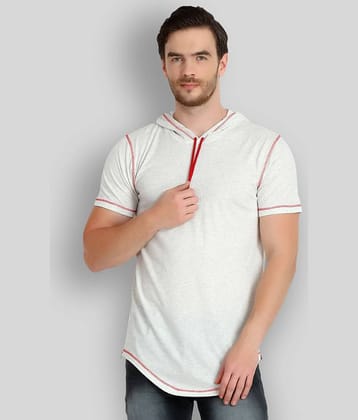 Glito Pack of 1 Cotton Blend Regular Fit Men's T-Shirt ( Off-White )