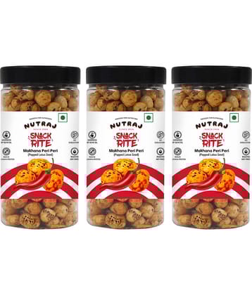Nutraj Snackrite Roasted Makhana Peri Peri 70 g (Pack of 3), Roasted Foxnut)