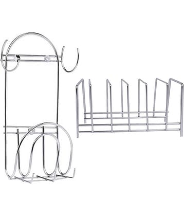 OC9 Silver Stainless Steel Dish Racks ( Pack of 2 )