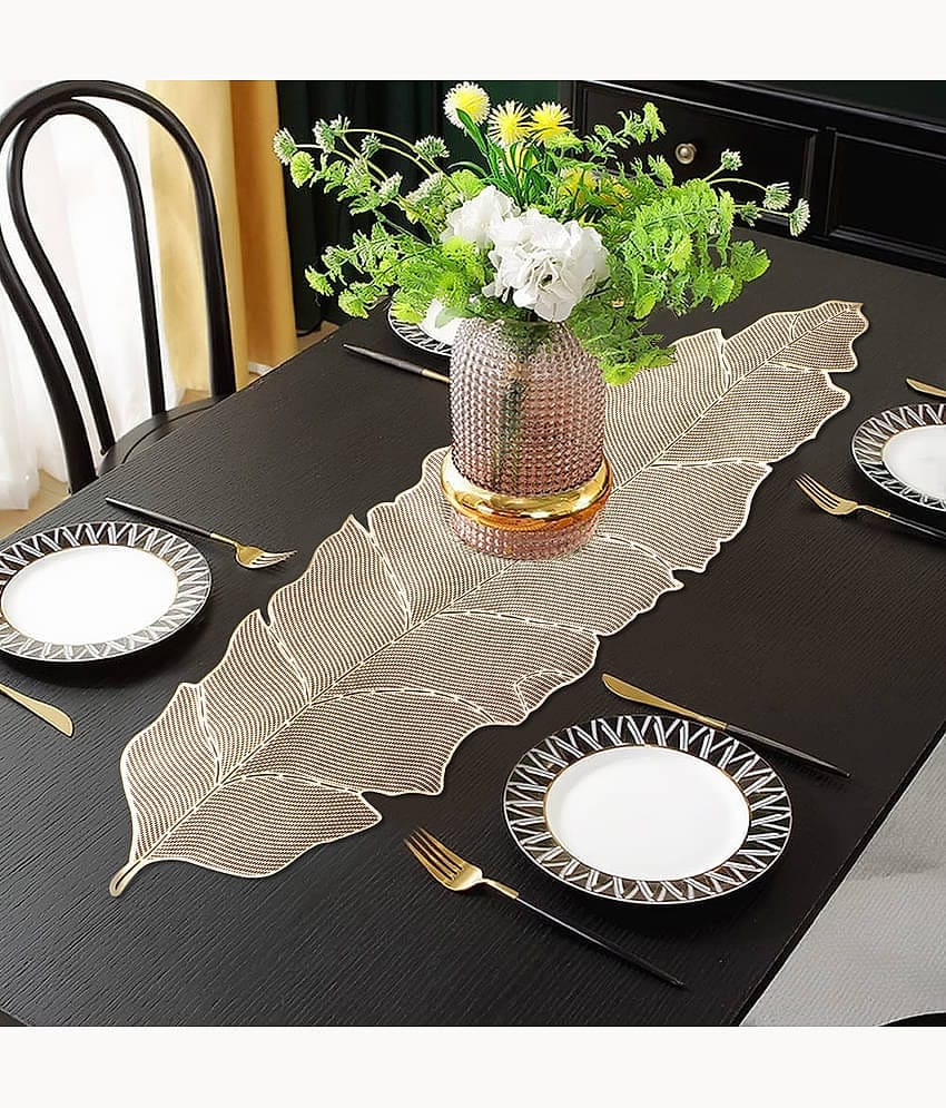 PVC 4 Seater Table Runner ( 95 cm x 33 cm ) Single - Gold