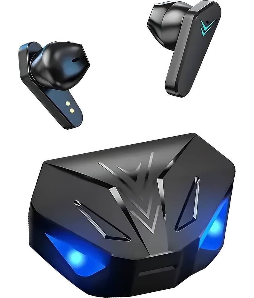 VERONIC X15 Bluetooth True Wireless (TWS) In Ear 20 Hours Playback Fast charging,Low Latency IPX4(Splash & Sweat Proof) Black