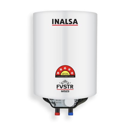 Inalsa FVSTR M Series 15-L 5 Star Rates Storage Water Heater (Geyser) with Advanced 3 Level Safety|Smart Energy Management|8 Bar Pressure|3 Yr Warranty on Elements & 2 Yr on Product,White Inalsa FVSTR M Series 15-L 5 Star Rates Storage Water Heater (Geys Inalsa FVSTR M Series 15-L 5 Star Rates Storage Water Heater (Geyser) with Advanced 3 Level Safety|Smart Energy Management|8 Bar Pressure|3 Yr Warranty on Elements & 2 Yr on Product,White Inalsa FVSTR M Series 15-L 5 Star Rates Storage Water Heater (Geys