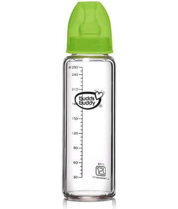 Buddsbuddy - Transparent 250 ml Feeding Bottle (Pack of 1)