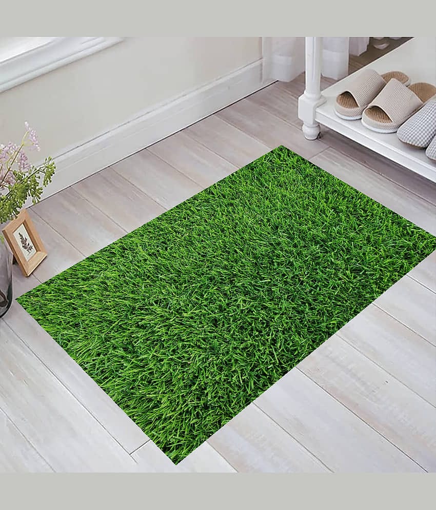 Revexo - Anti-skid Plastic Door Mat ( 40 X 60 cm ) Single - Green