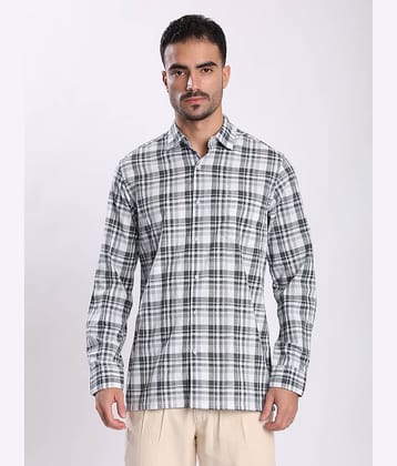 IVOC 100% Cotton Regular Fit Checks Full Sleeves Men's Casual Shirt - Multicolor ( Pack of 1 )