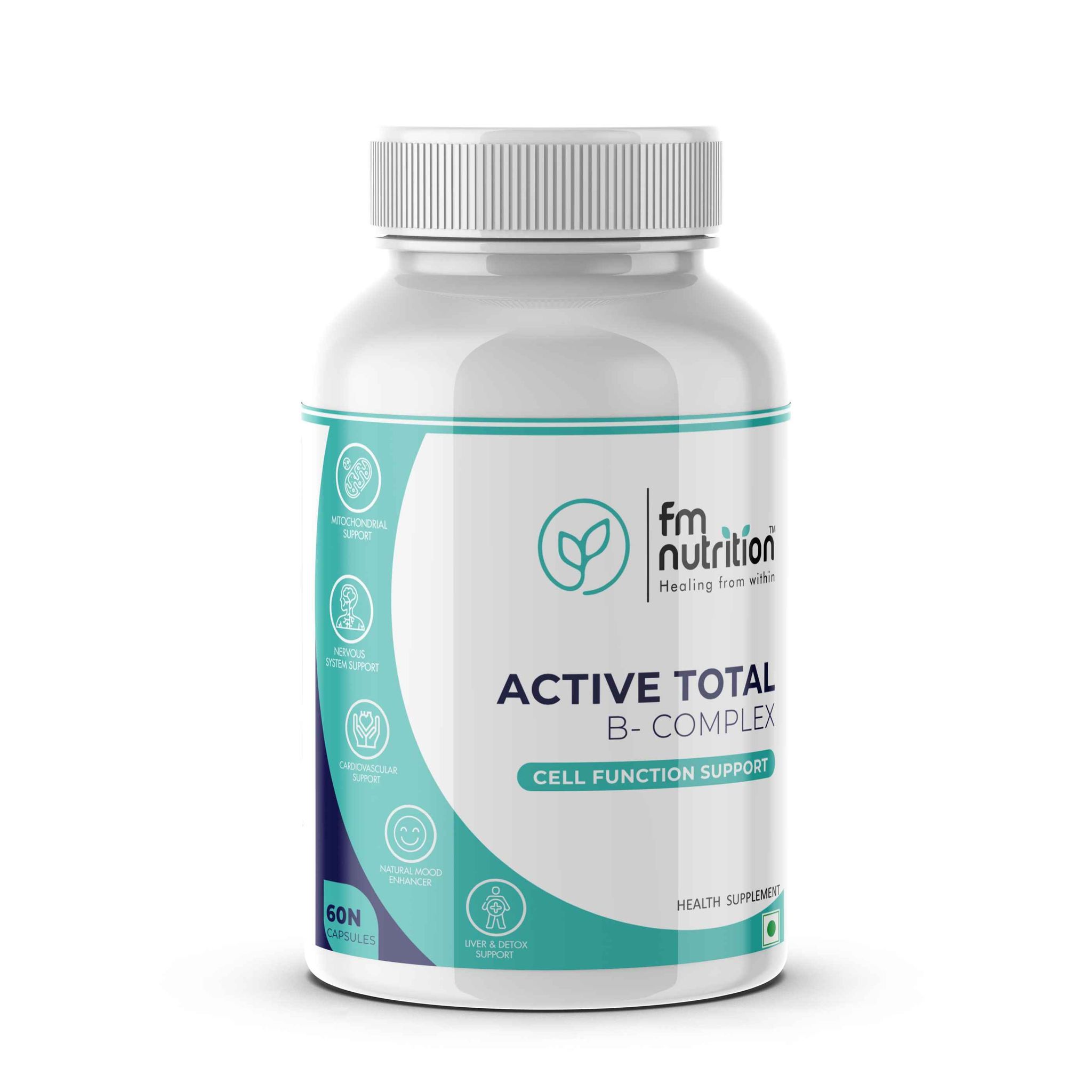 FM Nutrition Active Total B Complex. 60 Capsules