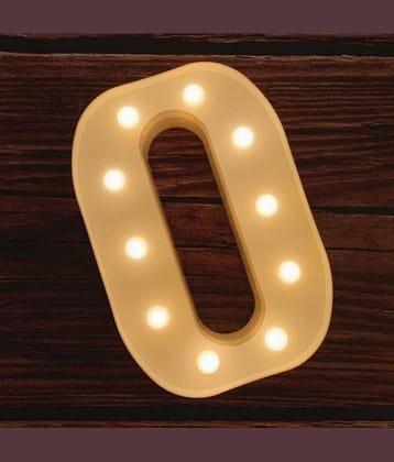 MIRADH LED Marquee Lights, Sign Letter-O , LED Strips Yellow