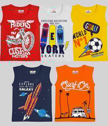 Kuchipoo Pack of 1 Boys Cotton Blend T-Shirt ( Multicolor4 )